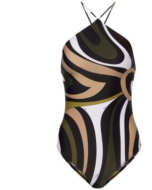Emilio Pucci Costume Intero Onde - Nero