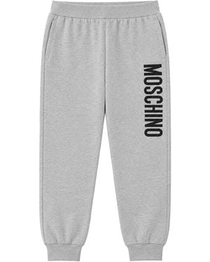Moschino Pantalone Tuta Con Logo - Grey