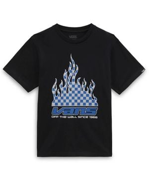 Vans Reflective Checkerboard Flame T-Shirt - Black