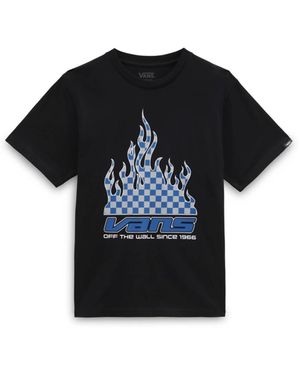 Vans Reflective Checkerboard Flame T Shirt - Black