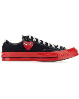 COMME DES GARÇONS PLAY Heart Print Trainer - Red