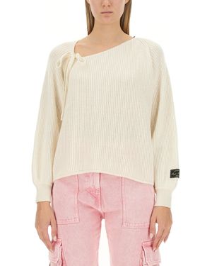 MSGM Maglia Con Nodo - Neutro