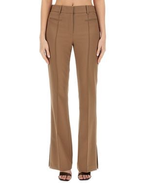 Helmut Lang Slim Fit Boot Cut Trousers - Brown