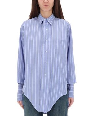 Maison Margiela Cotton Shirt - Blue