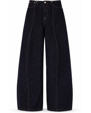 Sportmax Low Waist Over Trousers - Blue