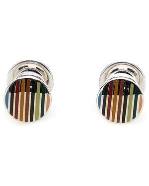 Paul Smith "Signature Pop" Cufflinks - Metallic