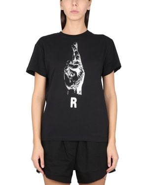 Raf Simons Relaxed Fit Crewneck T-Shirt - Black