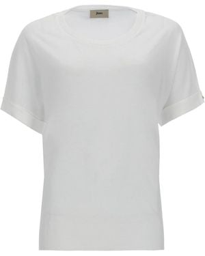 Herno Cotton Blend T-Shirt - White