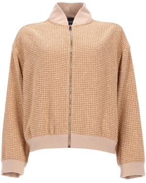 Fabiana Filippi Bomber Jacket With Stylish Design - Natural
