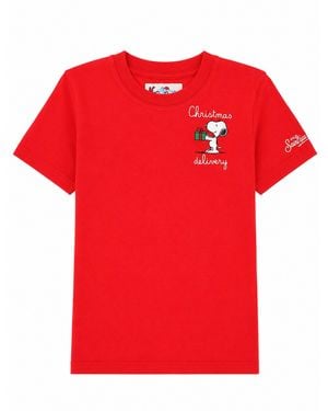 MC2 Saint Barth T-Shirt Con Stampa "Snoopy" - Red