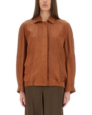 Salvatore Santoro Leather Jacket - Brown