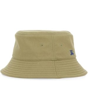 Burberry Baseball Cap With Ekd-Donna - Verde