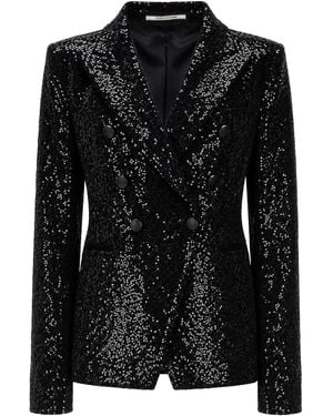 Tagliatore J Alicya Sequins Blazer - Black