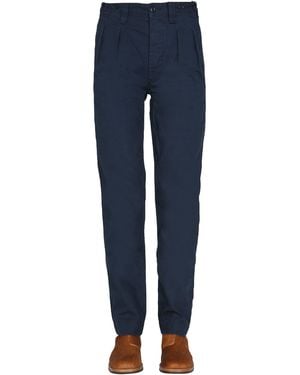 Nigel Cabourn JEANS REGULAR FIT IN DENIM DI COTONE - Blu