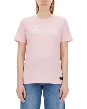 Versace T-shirt e polo rosa per donne