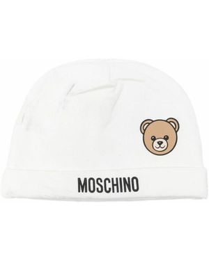 Moschino "Bear" Logo Hat - White