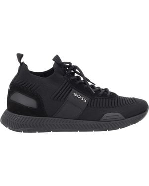 BOSS Sneaker "Titanium Runn" Con Logo - Black