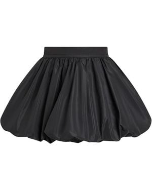 Patou Solid Balloon Mini Skirt - Black