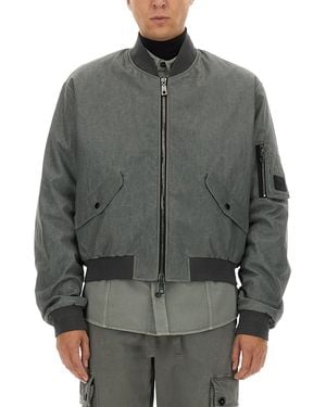 Dolce & Gabbana Classic Bomber Jacket - Grey