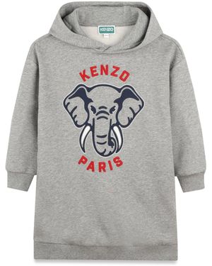 KENZO Hooded Dress - Grey