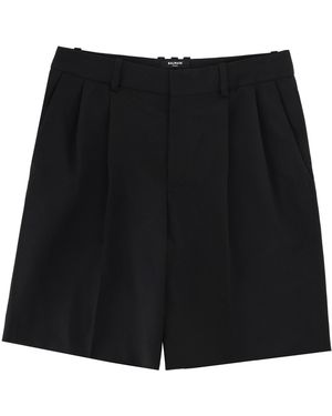 Balmain Solid Shorts - Black