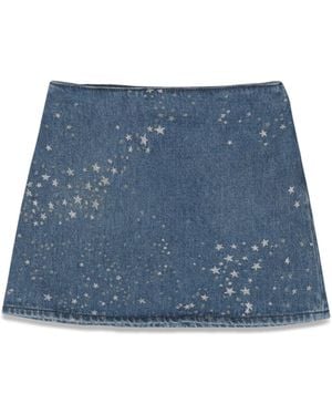 Versace Glitter Skirt - Blue