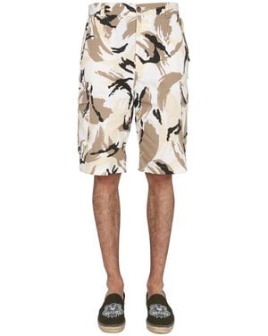 KENZO "Tropic Camo" Bermuda - Natural