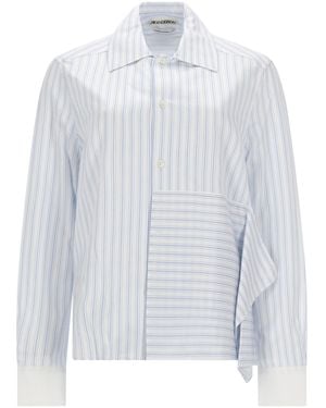 JW Anderson Asymmetrical Shirt With Draping - White