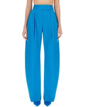 The Attico Oversized Long Trousers For - Blue