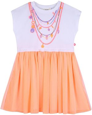 Billieblush Vestito Con Stampa "Collane" - Pink