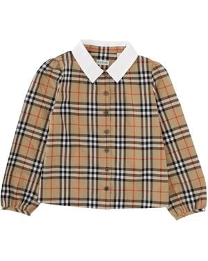 Burberry Camicia Logata - Natural