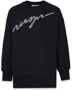 MSGM Fleece Dress Girl - Black