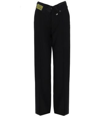 MM6 by Maison Margiela Pantalone Sartoriale Cross-Over - Black