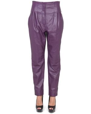 Alberta Ferretti Tassel Trousers - Purple