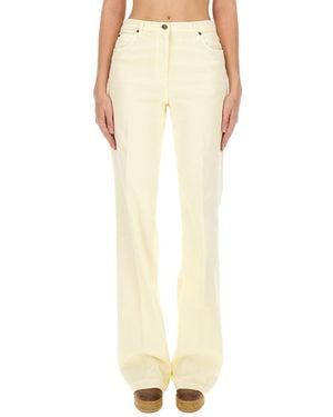 Etro Cotton Trousers - Yellow
