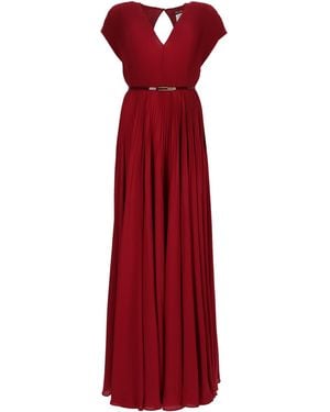 Max Mara Abito Plissettato - Red