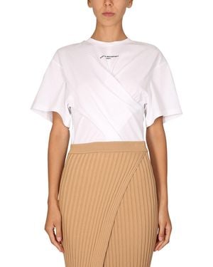Stella McCartney Solid Crew Neck T-Shirt - White