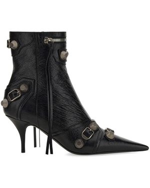 Balenciaga Pointed Upper Heel Boots - Black