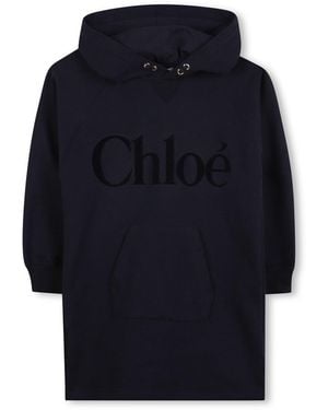 Chloé Hooded Dress - Blue
