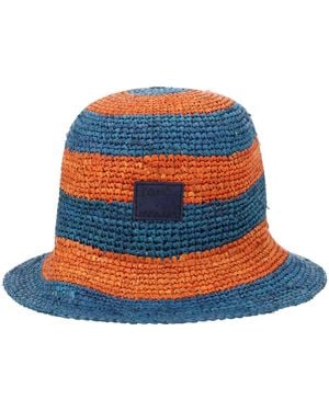 Paul Smith Stripes Bucket Hat - Blue