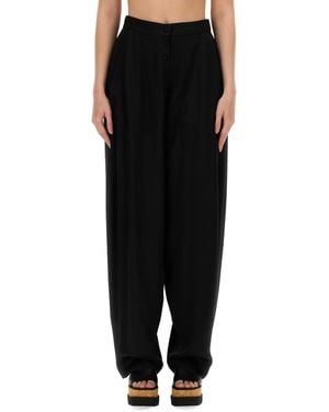Stella McCartney High Waist Trousers - Black