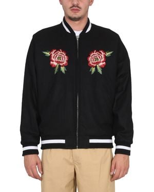 KENZO Double Face Bomber Jacket France Japan - Black
