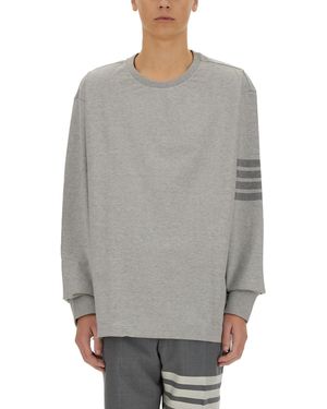 Thom Browne Maglia 4Bar - Grigio
