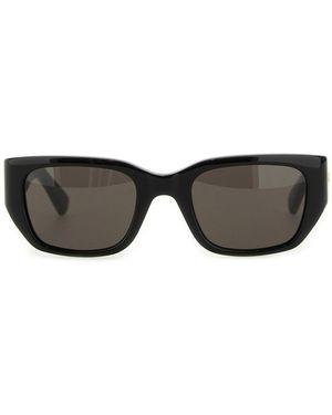 Bottega Veneta Square "Braided" Sunglasses - Grey