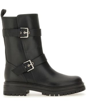 Gianvito Rossi Leather Thiago Ankle Boots - Black