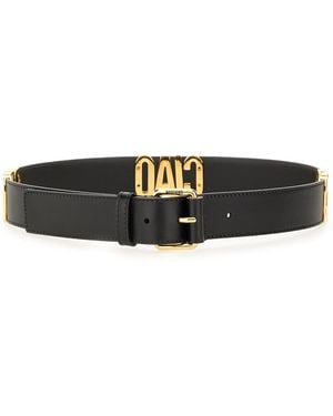 Moschino Hello Belt Leather - Black