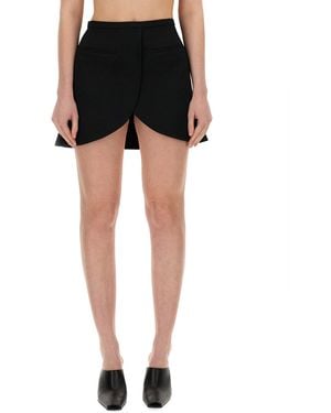 Courreges Chic Mini Skirt For - Black