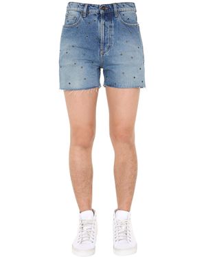 Saint Laurent Denim Bermuda Shorts - Blue