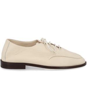 Hereu Solid Lace Ups Shoes - Natural