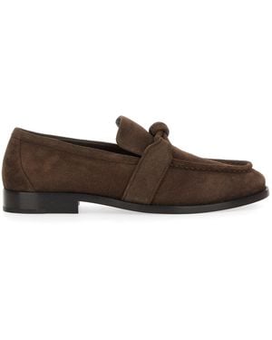 Bottega Veneta "Astaire" Loafer With "Knot" Detailing - Brown